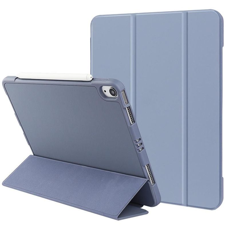 GENERICO - Estuche Protector Para iPad Air 4 y 5 10.9 + Vidrio Ceramico - Azul