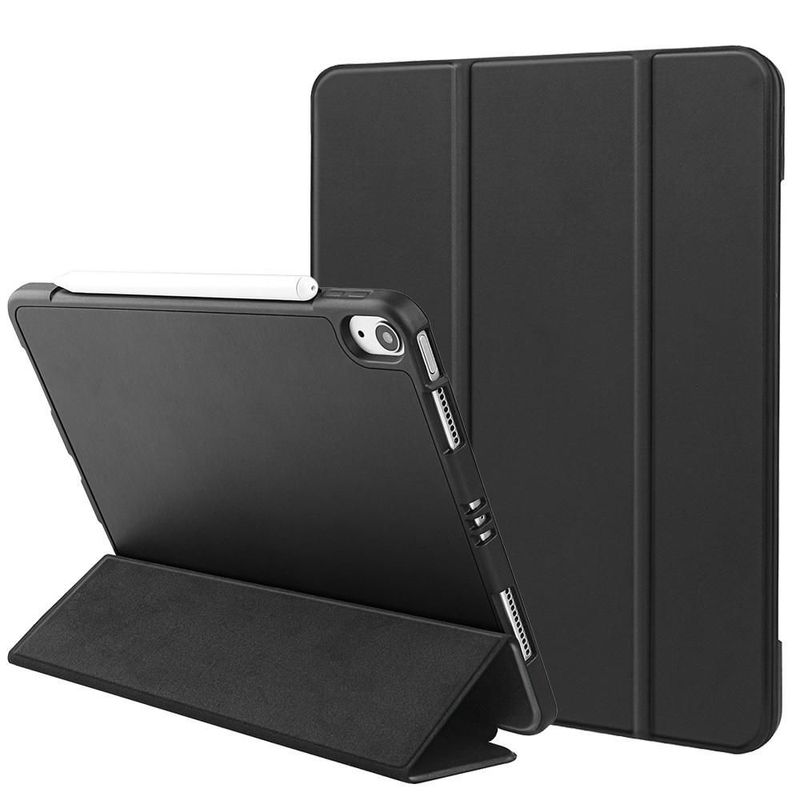 GENERICO - Estuche Protector Para iPad Air 4 y 5 10.9 + Vidrio Ceramico - Negro