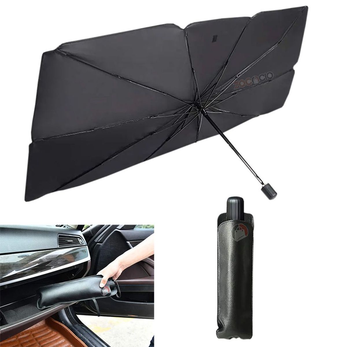 GENERICO - Parasol De Auto Protección De Parabrisas Sombrilla Plegable