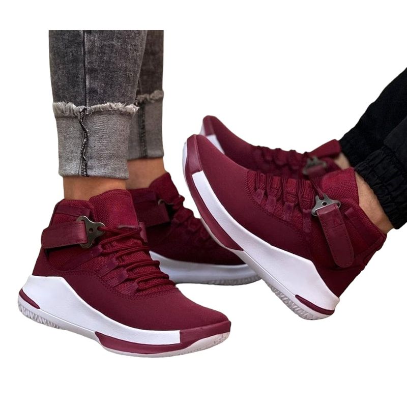 GENERICO - Tenis Burdeos Unisex Zapatillas Zapatos Hermosos Lindos Moda Casual