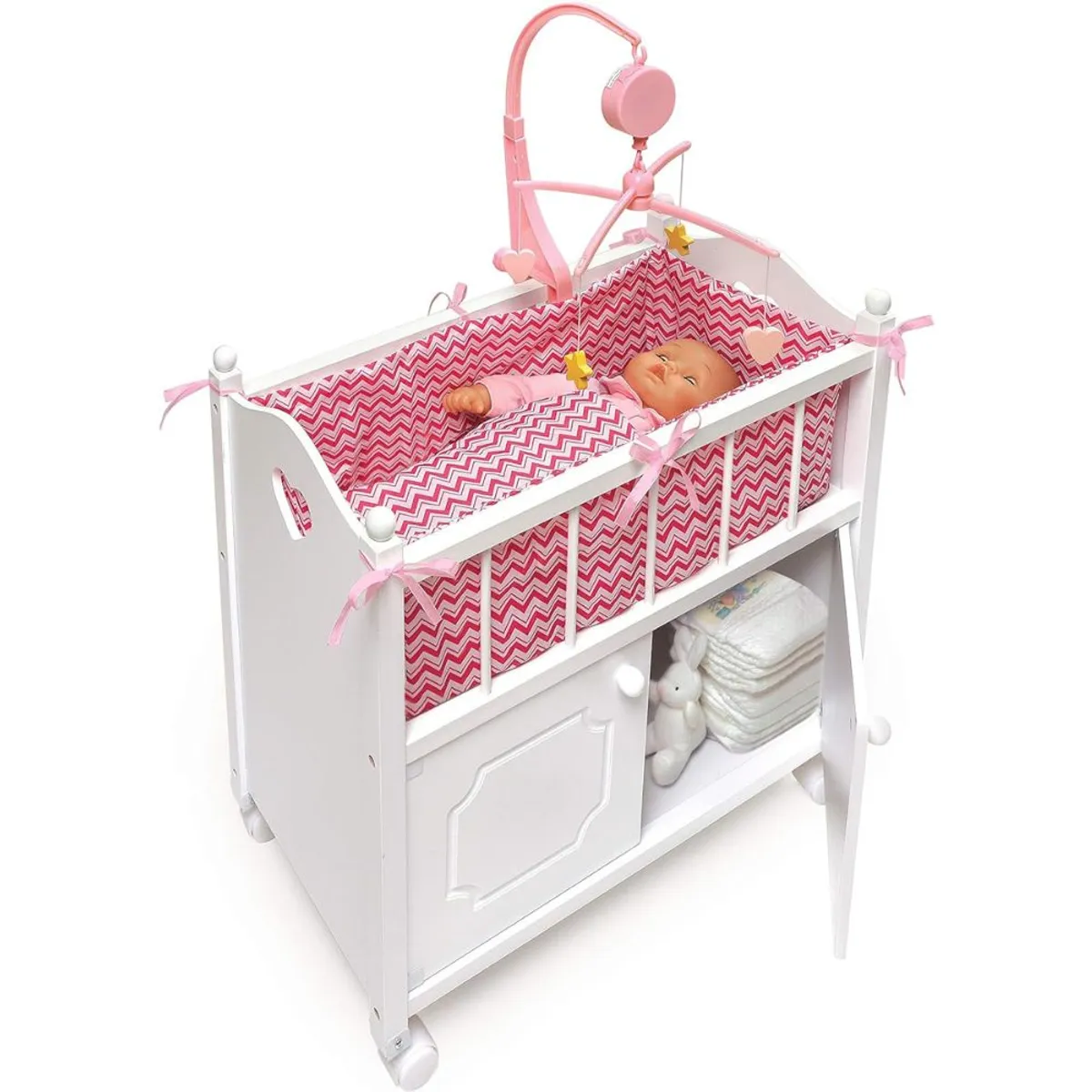 GENERICO - Cuna Para Muñecas Reborn Bebes Realista Con Móvil