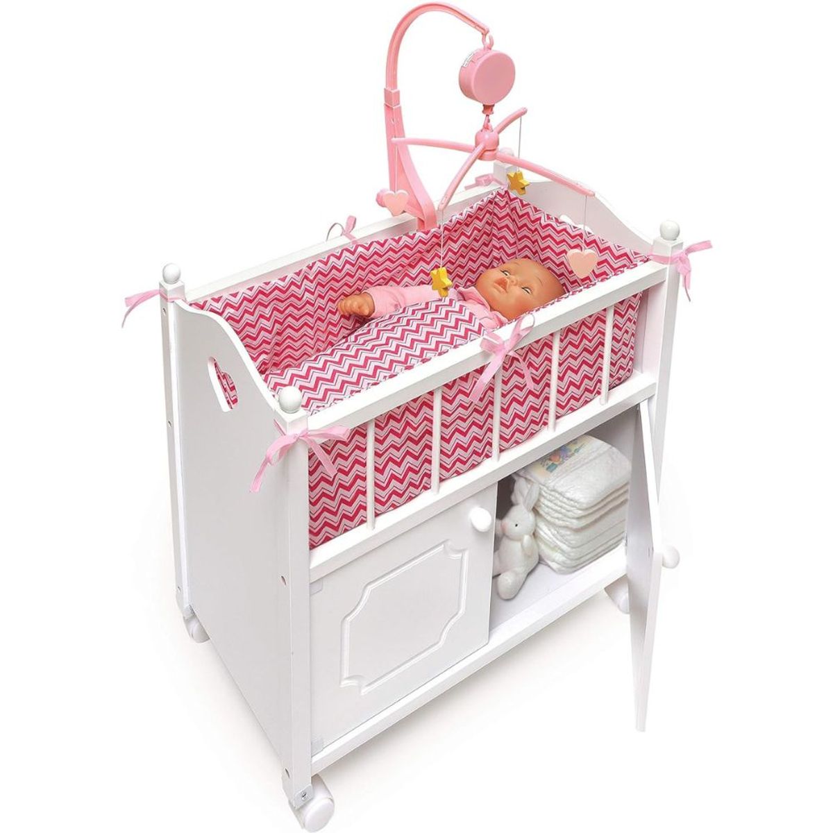 GENERICO - Cuna Para Muñecas Reborn Bebes Realista Con Móvil