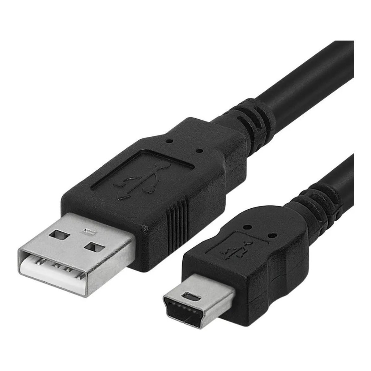GENERICO - Cable Usb 2.0 A Mini Usb 5 Pines V3 Encauchetado De 1.5mts.