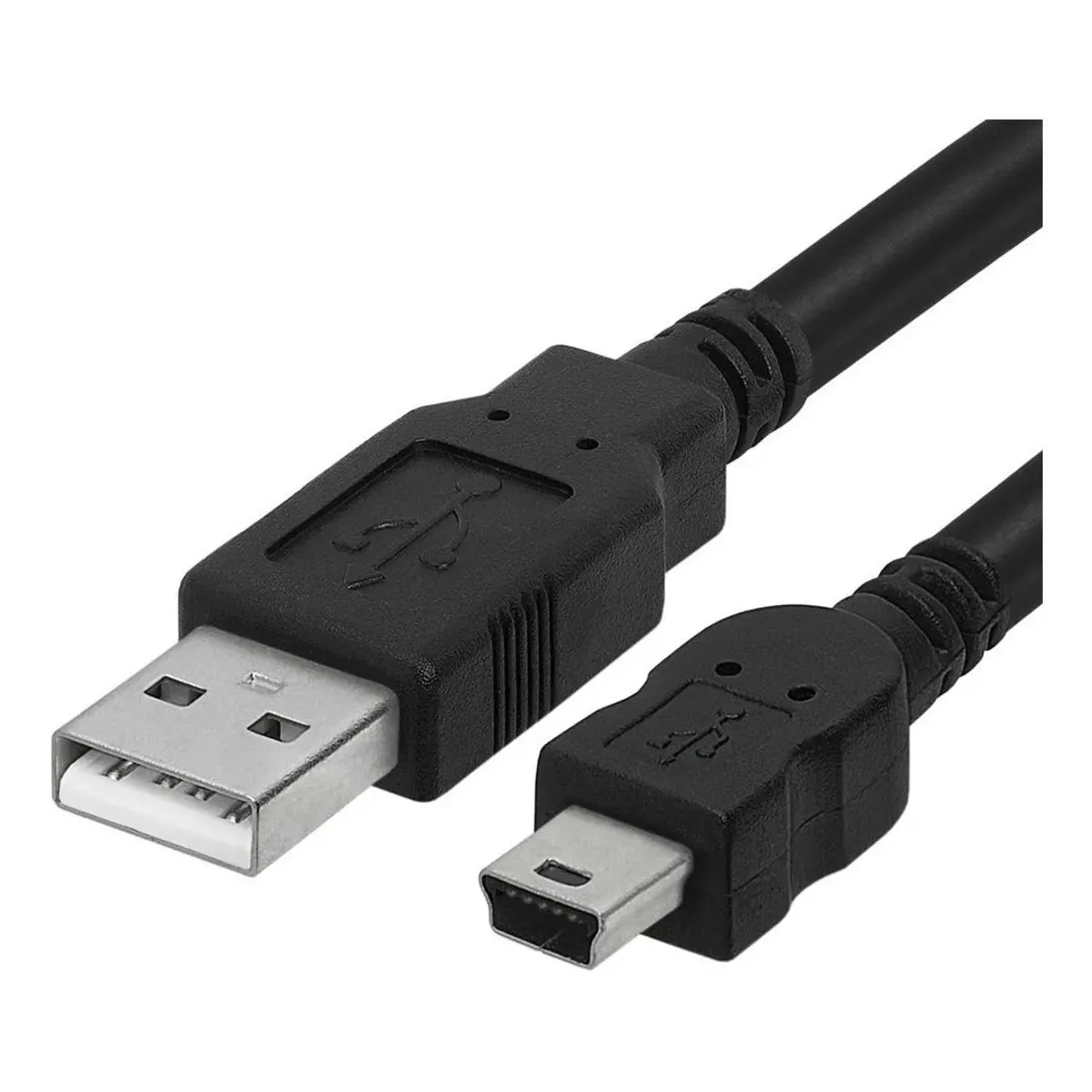GENERICO - Cable Usb 2.0 A Mini Usb 5 Pines V3 Encauchetado De 3mts.