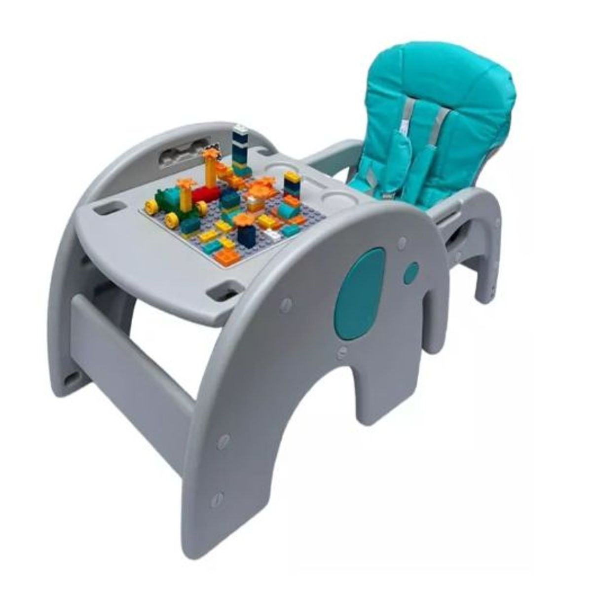 MAXIBABY - Silla Comedor Tipo Escritorio 2en1 Con Juguete Para Bebe