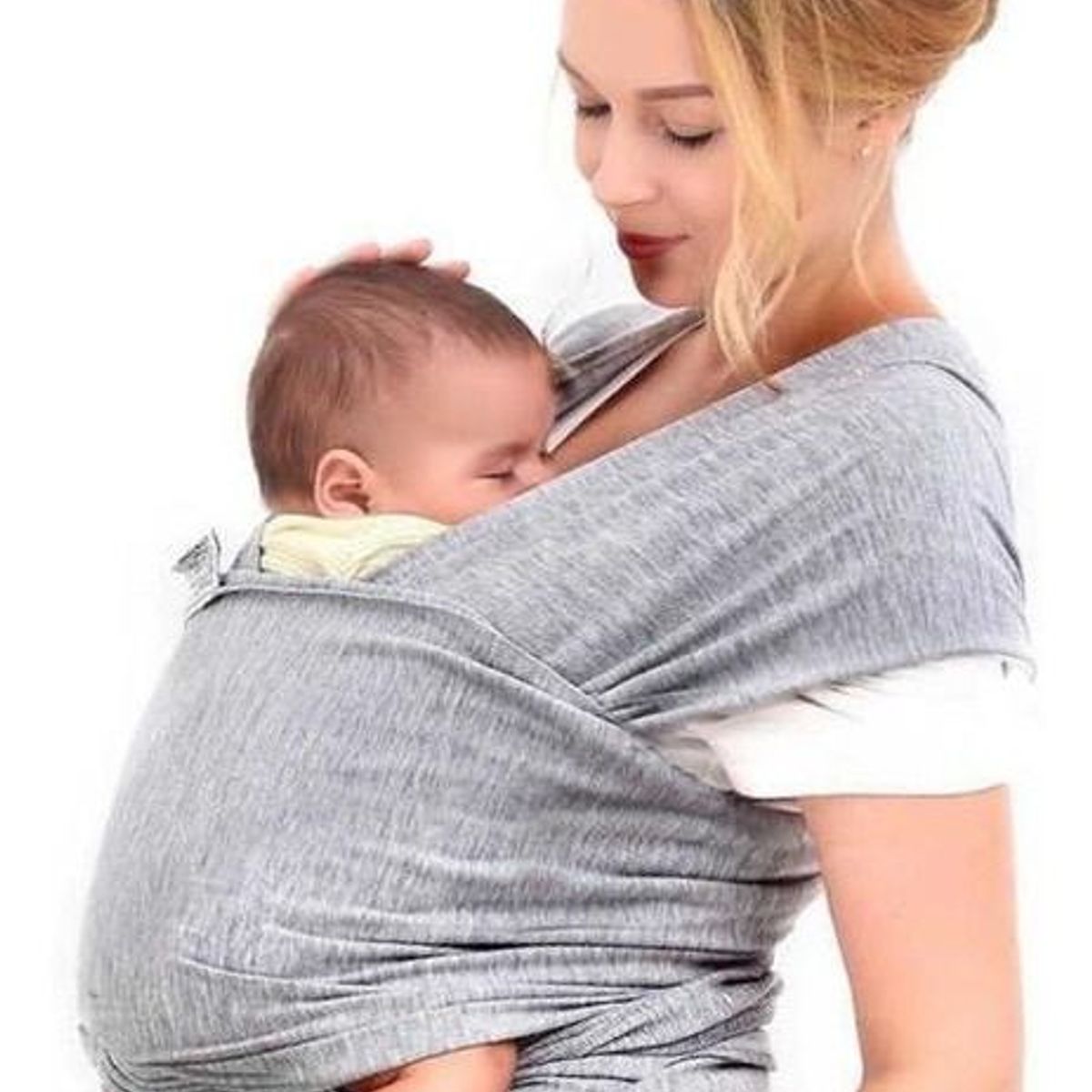 COZYTOS - Fular CONVENCIONAL -GRIS JASPE cargador porta bebes COZYTOS