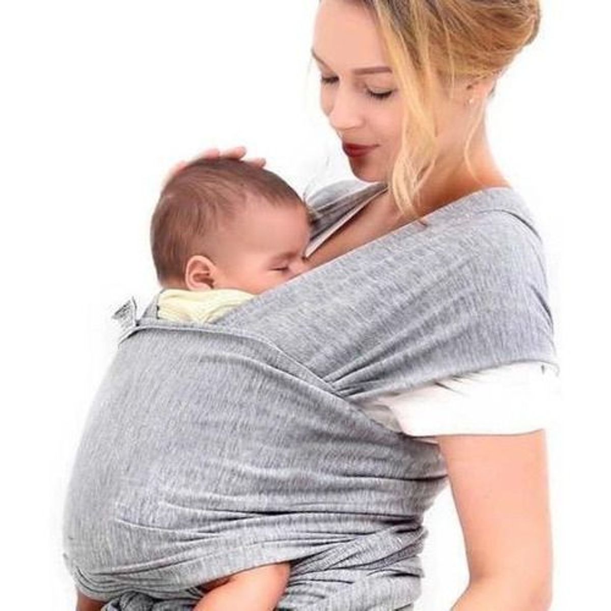 COZYTOS - Fular CONVENCIONAL -GRIS JASPE cargador porta bebes COZYTOS