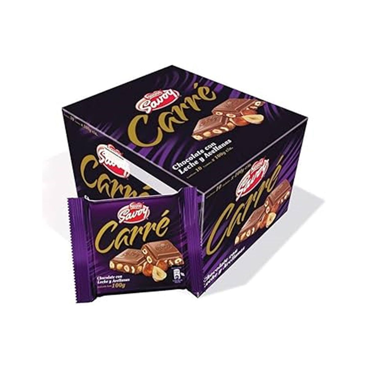 GENERICO - Chocolate Carre Avellanas Nestle Savoy X10unds