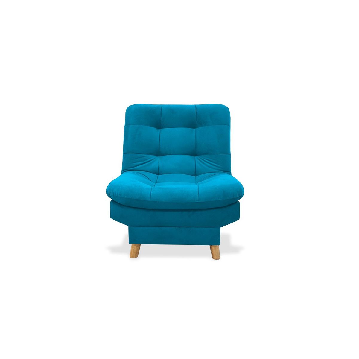 MUEBLES REM - Poltrona Hofmann Tela Turquesa Reclinable 3 posiciones