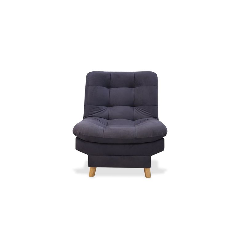 GENERICO - Poltrona Hofmann Tela Gris Reclinable 3 posiciones