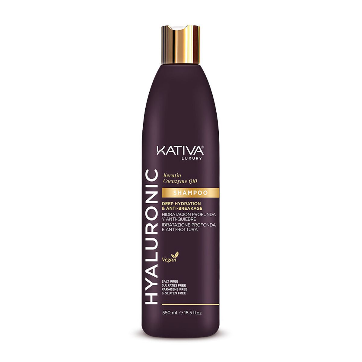 KATIVA - Shampoo Hyaluronic Keratin Q10 500ml