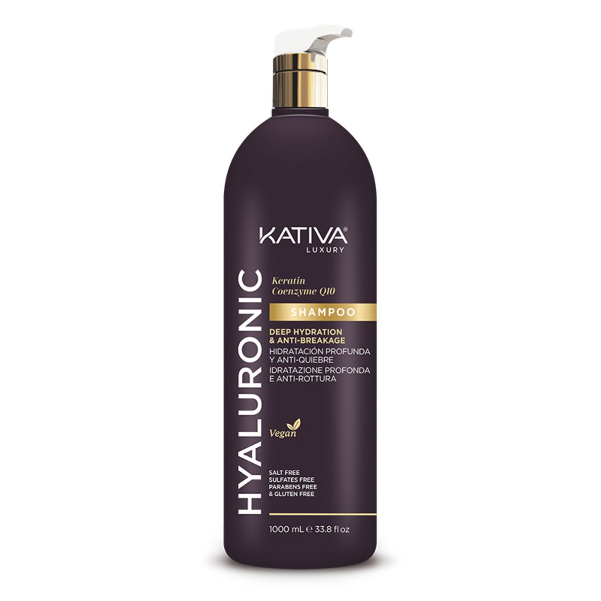KATIVA - Shampoo Hyaluronic Keratin Q10 1000ml