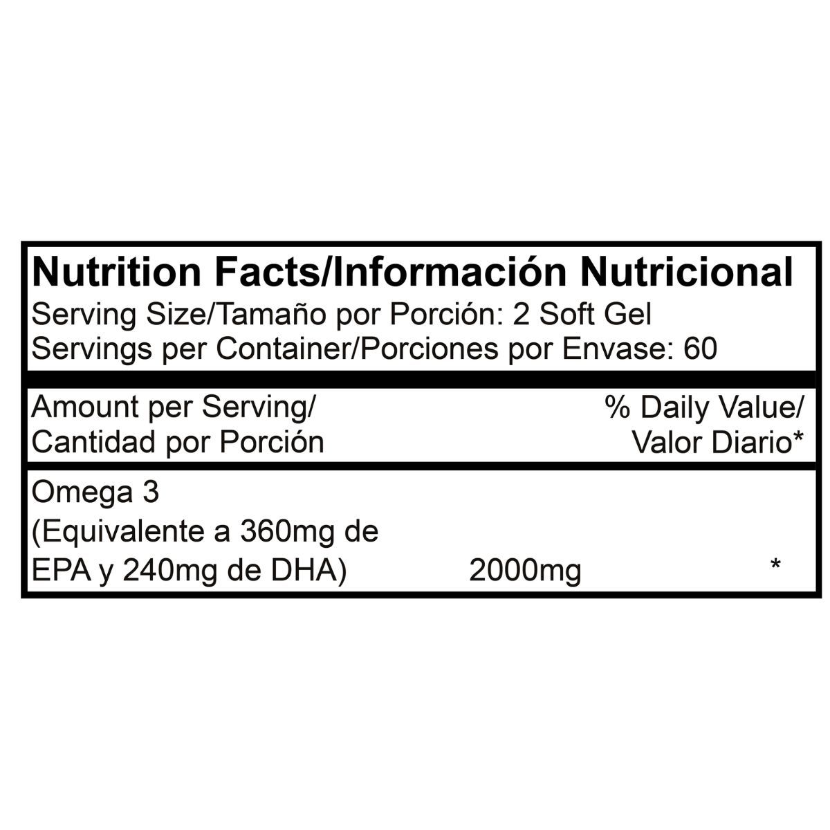 PROSCIENCE - Omega 3 dha + epa 120 Caps Proscience
