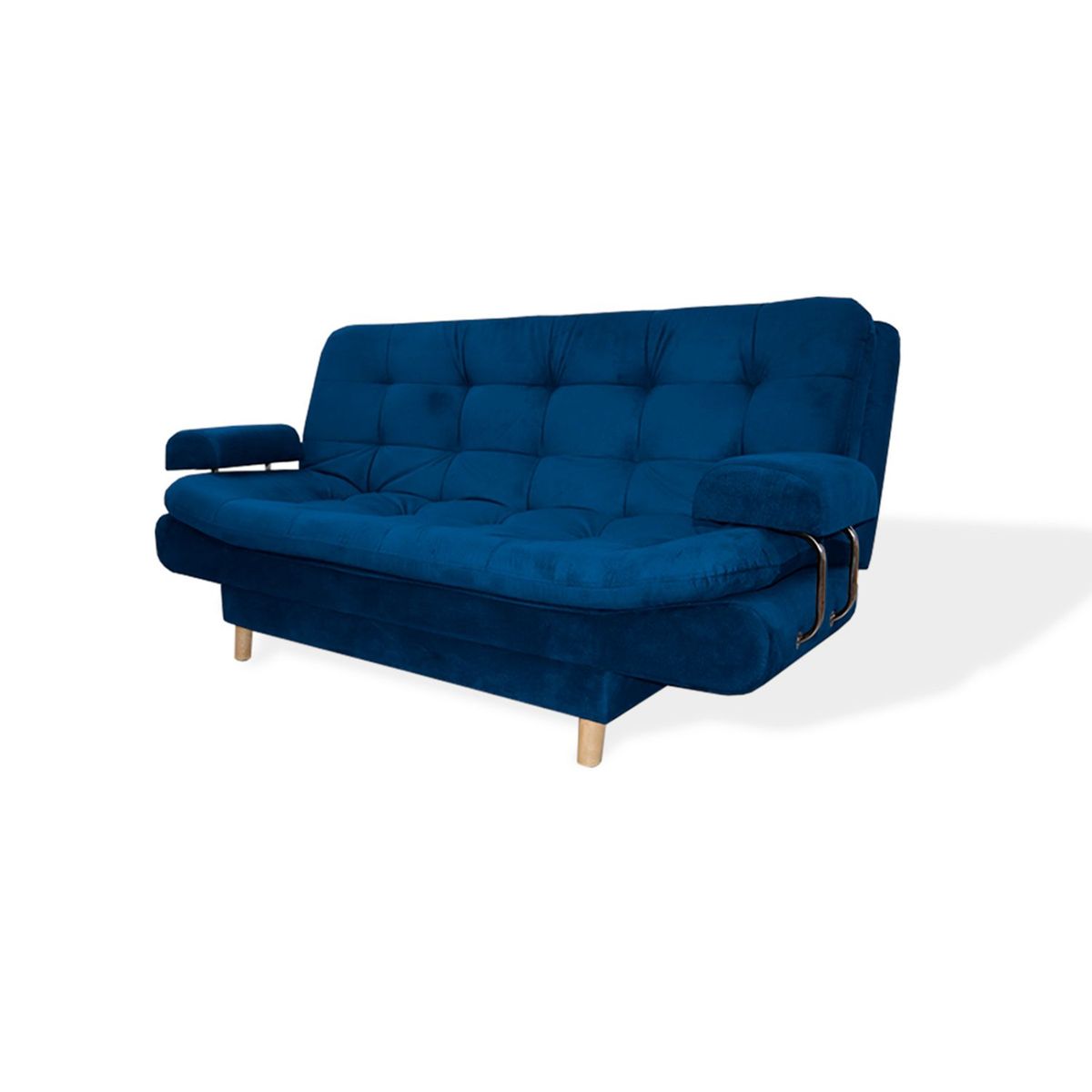 MUEBLES REM - Sofacama Keller Tela Azul Petroleo