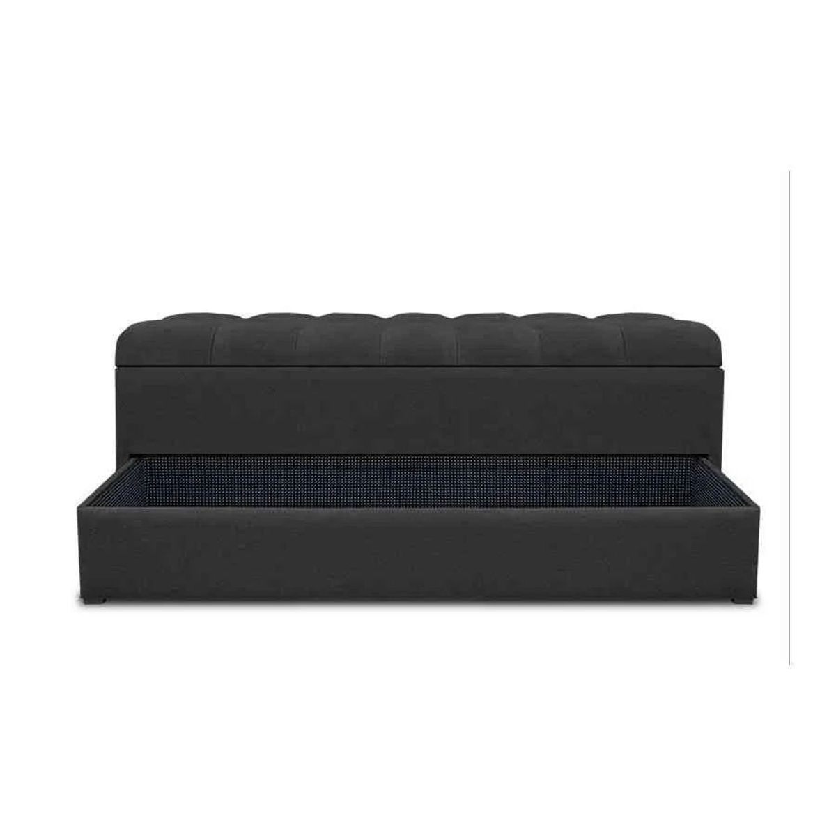 MAGIC CLASS - ZAPATERO BAUL DENVER 90X50X45 MICROFIBRA NEGRO