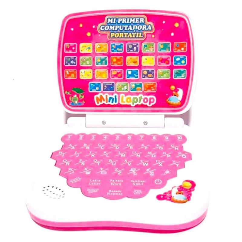 GENERICO - Mini computador infantil didáctico español  e ingles