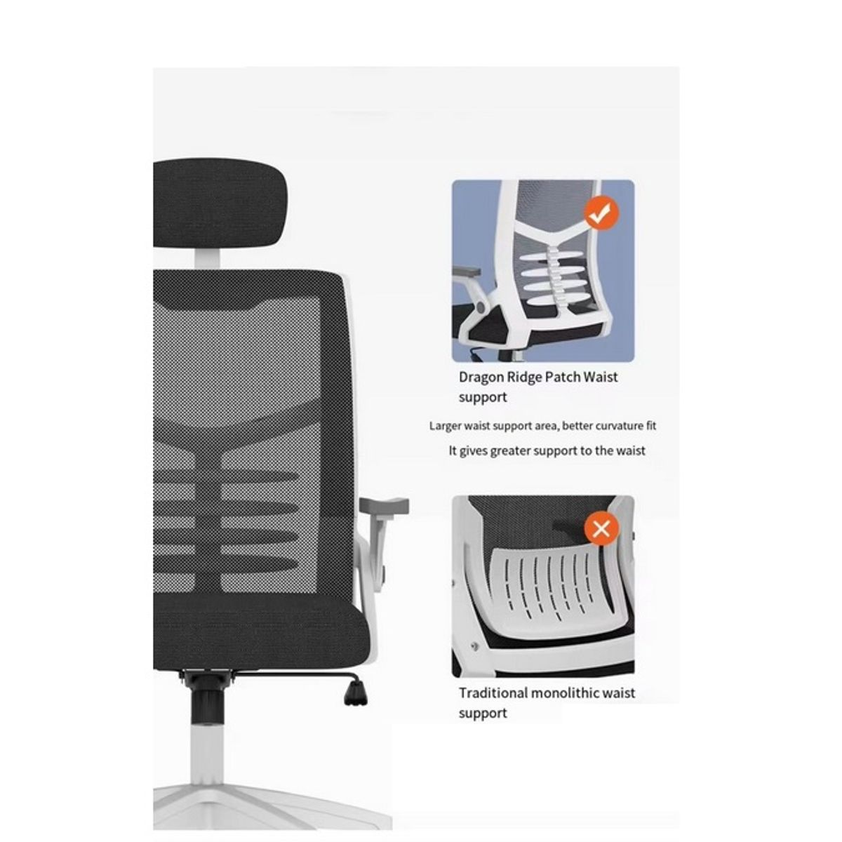 GENERICO - Silla Oficina Ergonómica Brazos Ajustables Espaldar Curvo