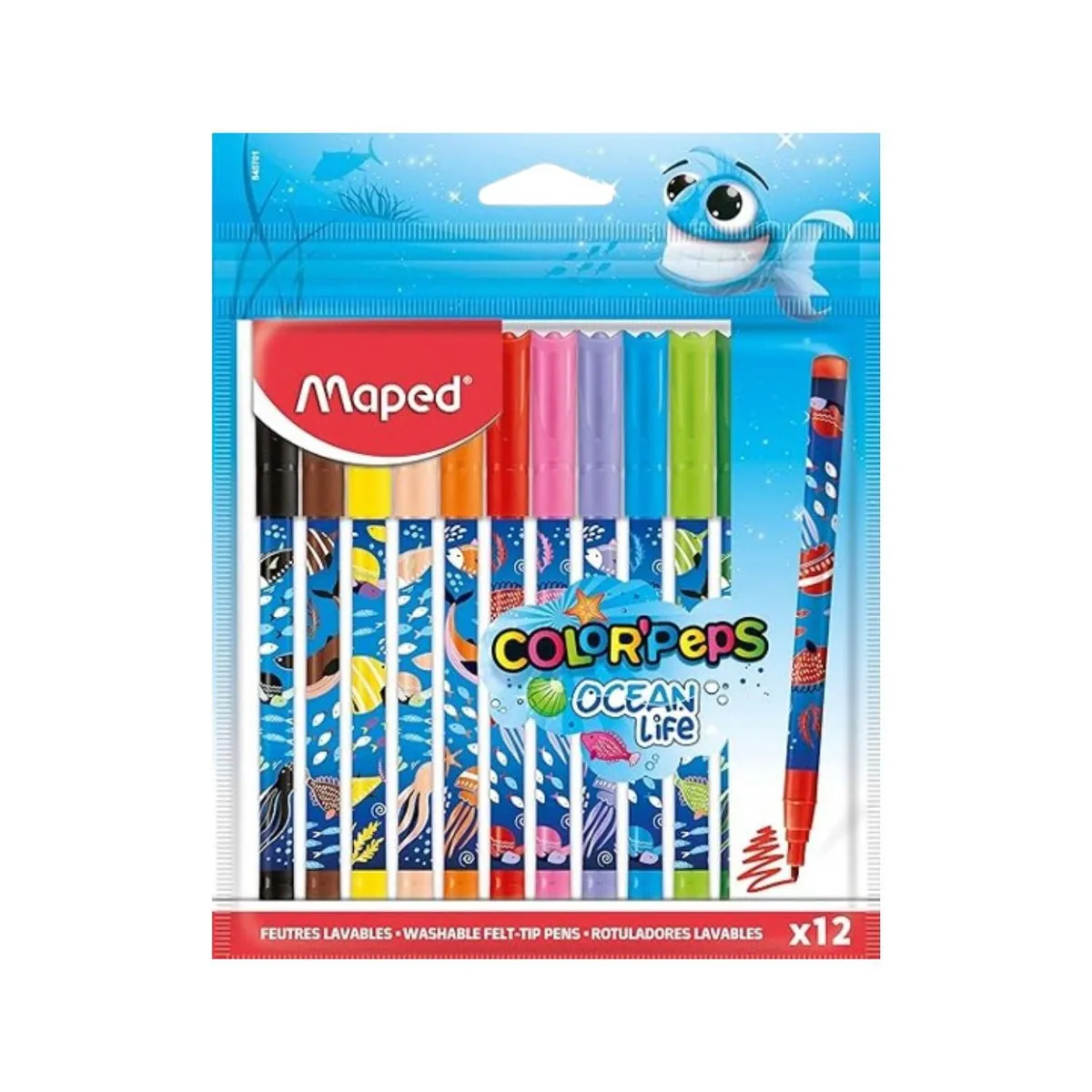 MAPED - Plumon Color Peps Ocean Life X 12  Maped