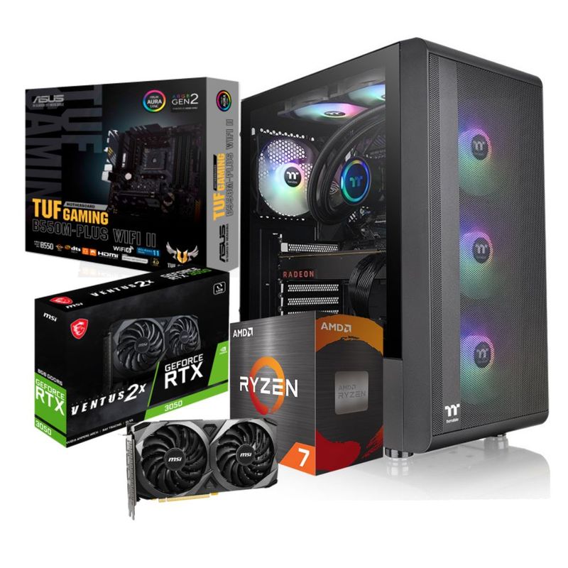AMD - Torre Gamer AMD Ryzen 7 5700X DDR4 32GB SSD 1TB RTX 3050 8GB.