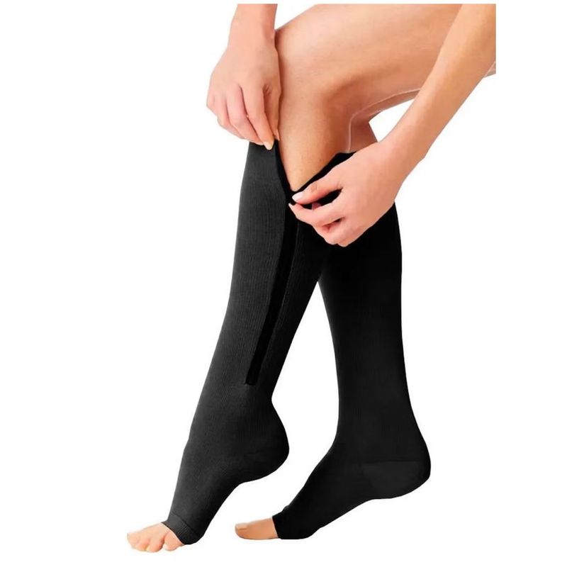 ONE PIXEL - Medias De Compresion Anti Varices Circulacion Cremallera