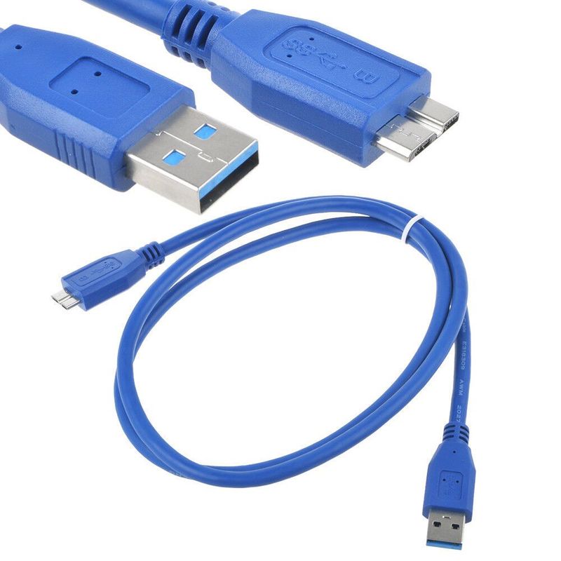 GENERICO - Cable Para Disco Duro Externo Toshiba Adata Seagate De 1mt