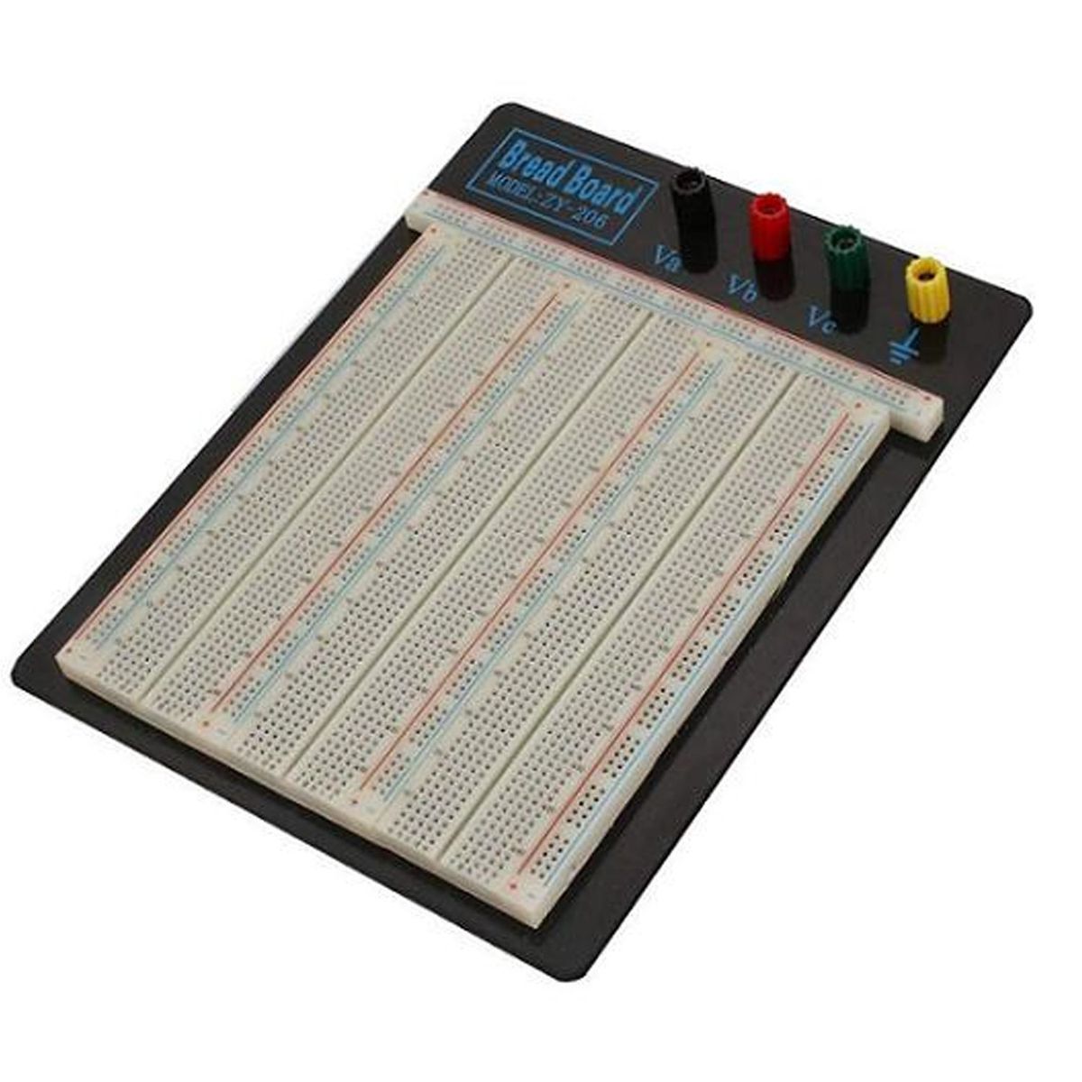 GENERICO - Protoboard grande 2390 puntos 2 conectores electrónica arduino