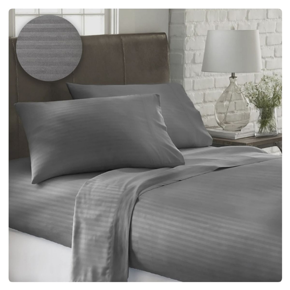 SIRENITAS - Juego de sabanas Cama Doble Gris Elegante