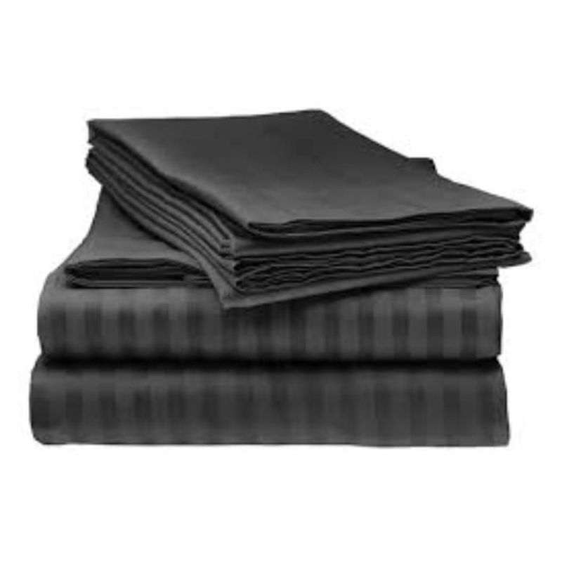 SIRENITAS - Juego de sabanas Cama King Negro Elegante