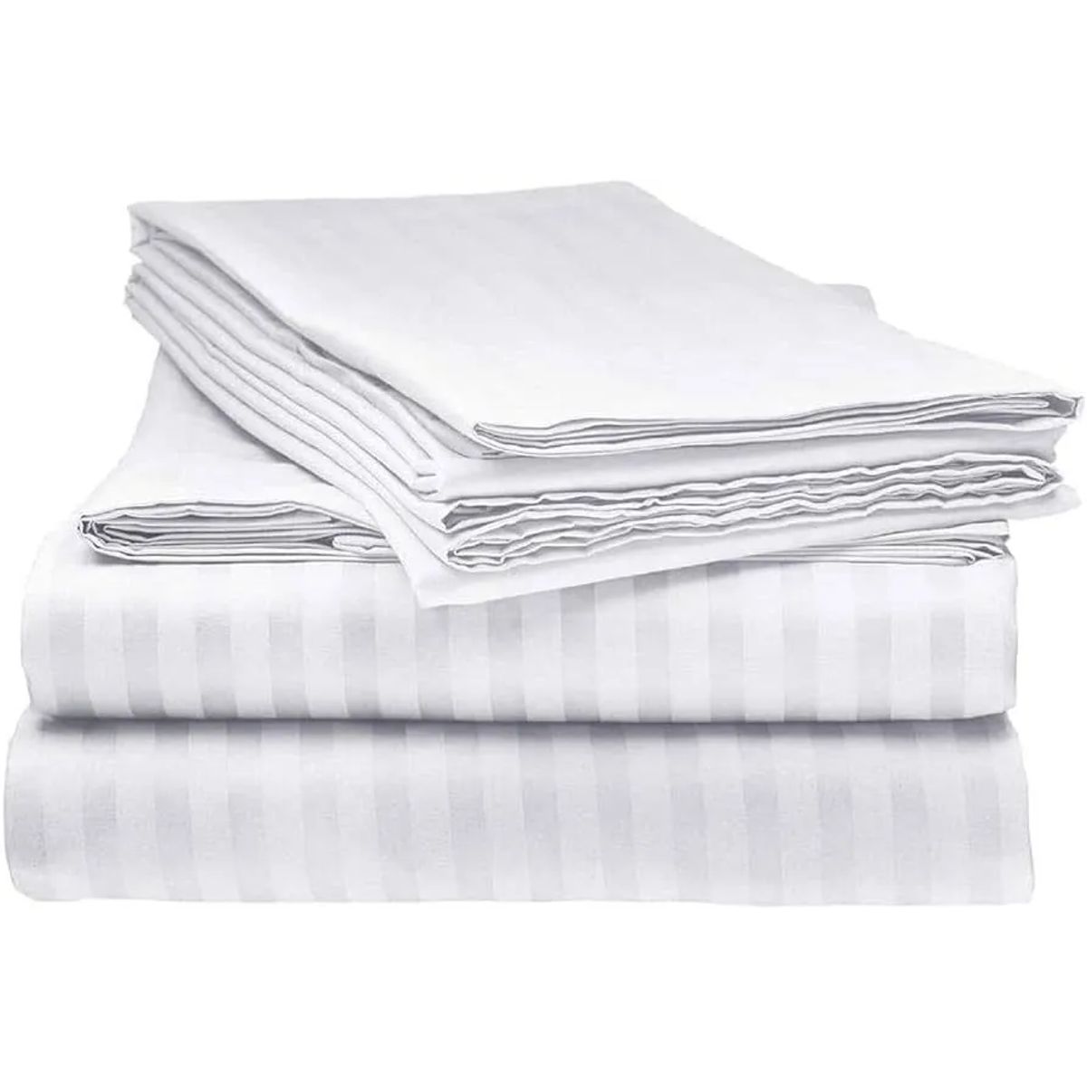 PREMIUM - Sabanas Blancas Luxury - Cama Queen - 100% Algodón 600 Hilos