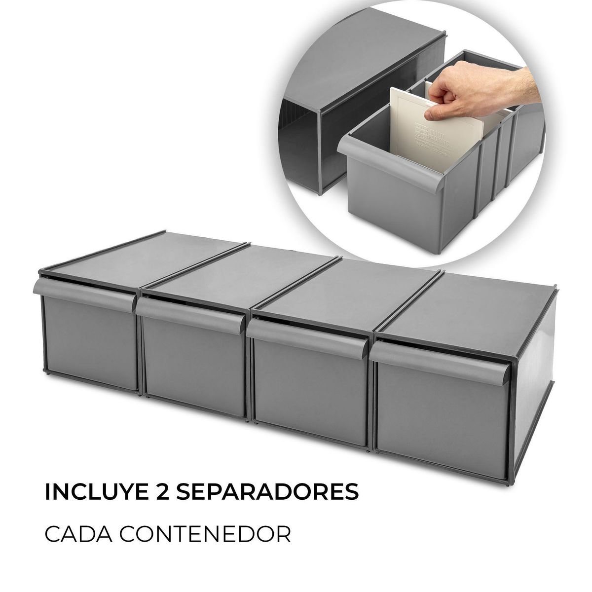 ENERGY PLUS - 4 cajones organizador herramienta apilables y modulares 20Kg