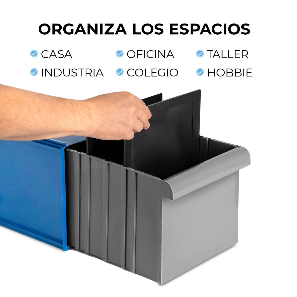 ENERGY PLUS - 1 cajón organizador herramienta apilables y modulares 25Kg