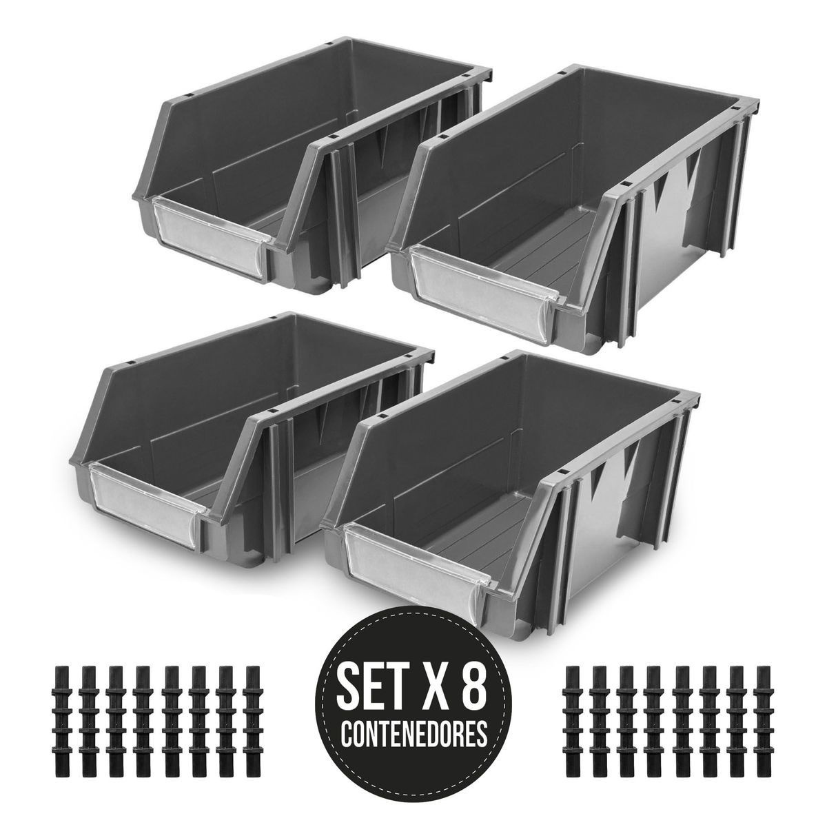 ENERGY PLUS - 8 modulares abiertos organizador plástico inventarios 20Kg