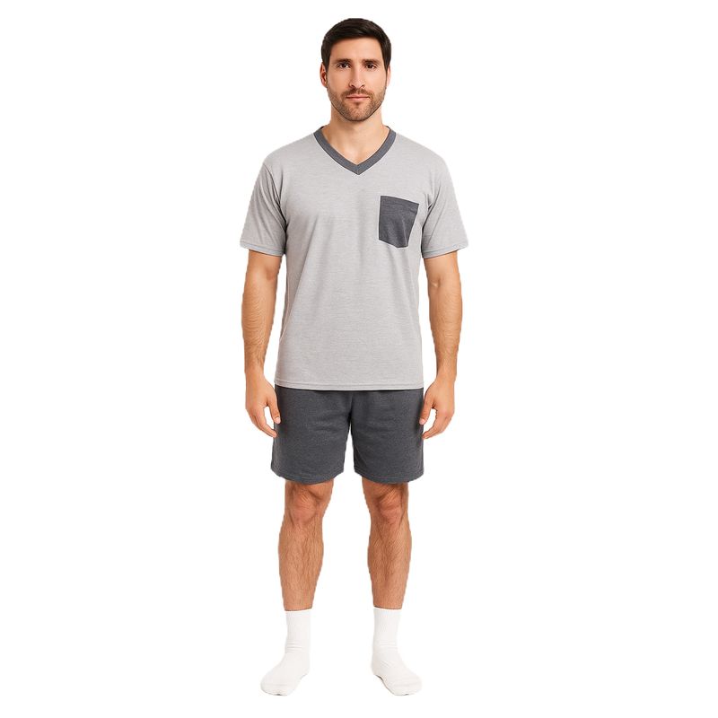 ROMANELLA - Pijama short sebastián romanella - Gris