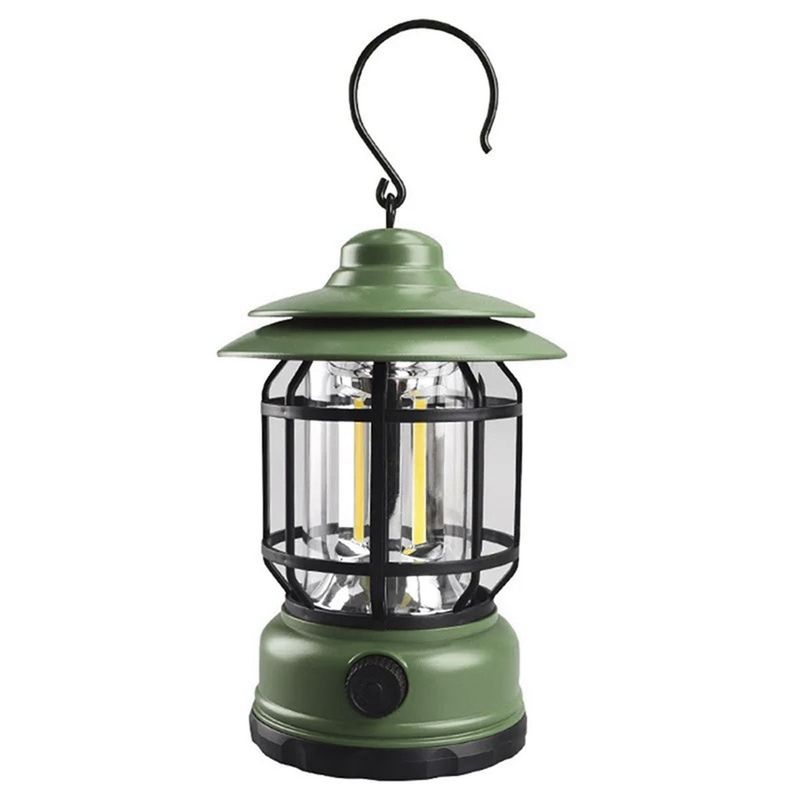 COMPRALOENCASA COM - Lámpara Led Camping Vintage Recargable Portátil K-20