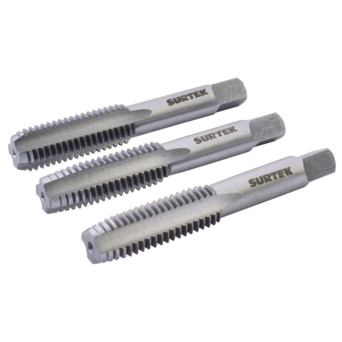 SURTEK - Juego de 3 machuelos acero alta velocidad 1/2"-13NC Surtek