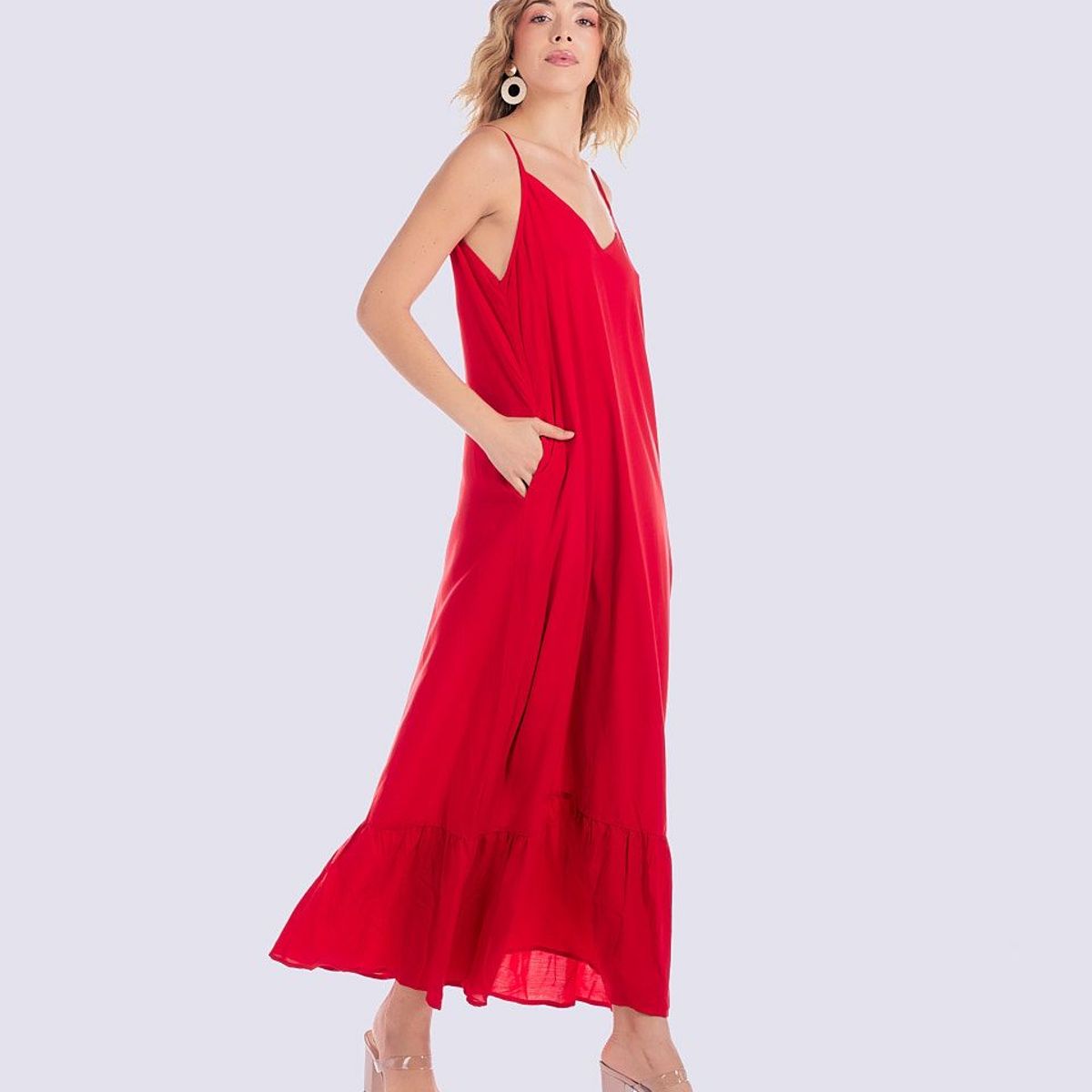 DEREK - Vestido Largo Escote V  Agata Derek