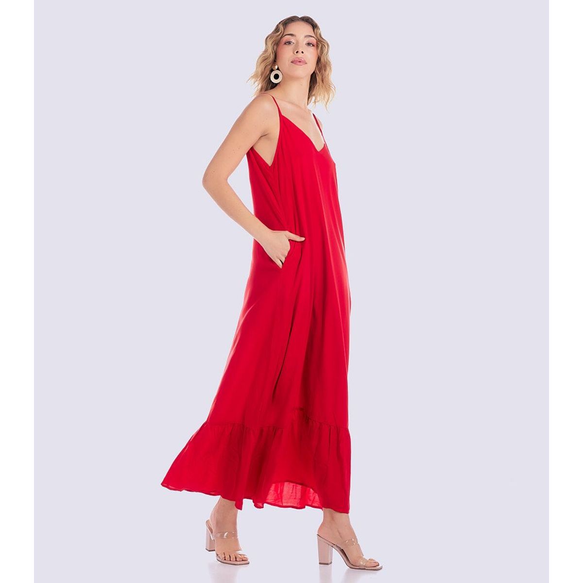 DEREK - Vestido Largo Escote V  Agata Derek