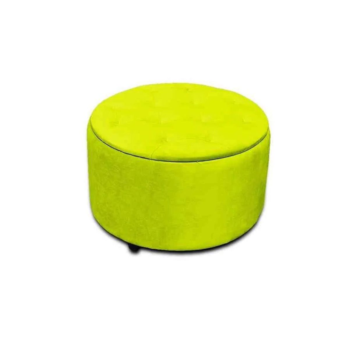 MAGIC CLASS - PUFF BAUL CAPITONEADO CIRCULAR 60X40X40 MICROFIBRA VERDE