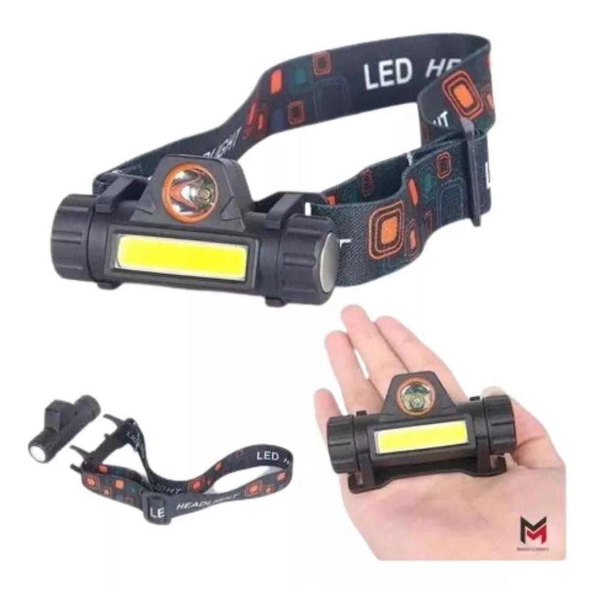 GENERICO - Linterna Frontal Recargable Luz Led Camping Cascos Minera