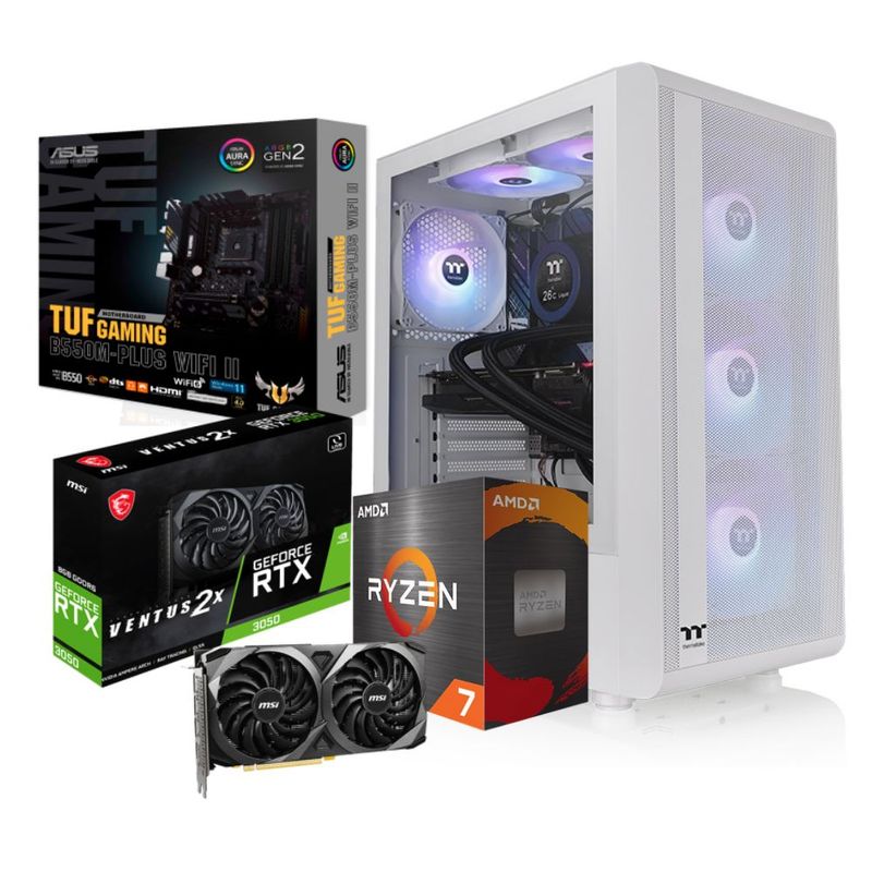 AMD - Torre Gamer AMD Ryzen 7 5700X DDR4 32GB SSD 1TB RTX 3050 8GB.