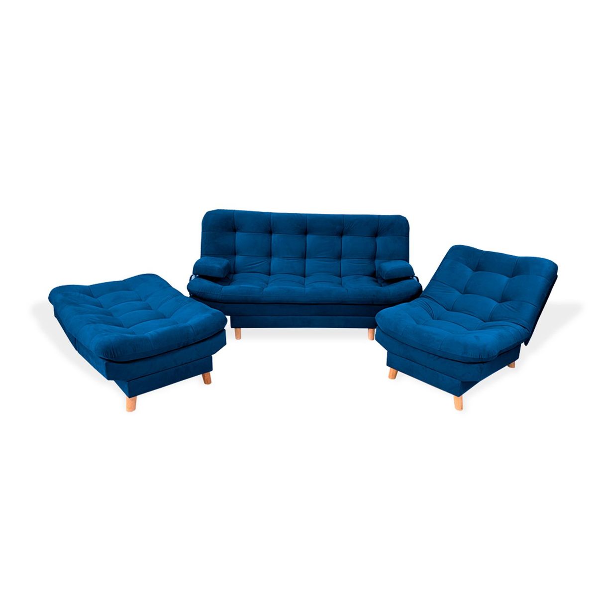 MUEBLES REM - Sala Clic Clac Keller Azul petroleo