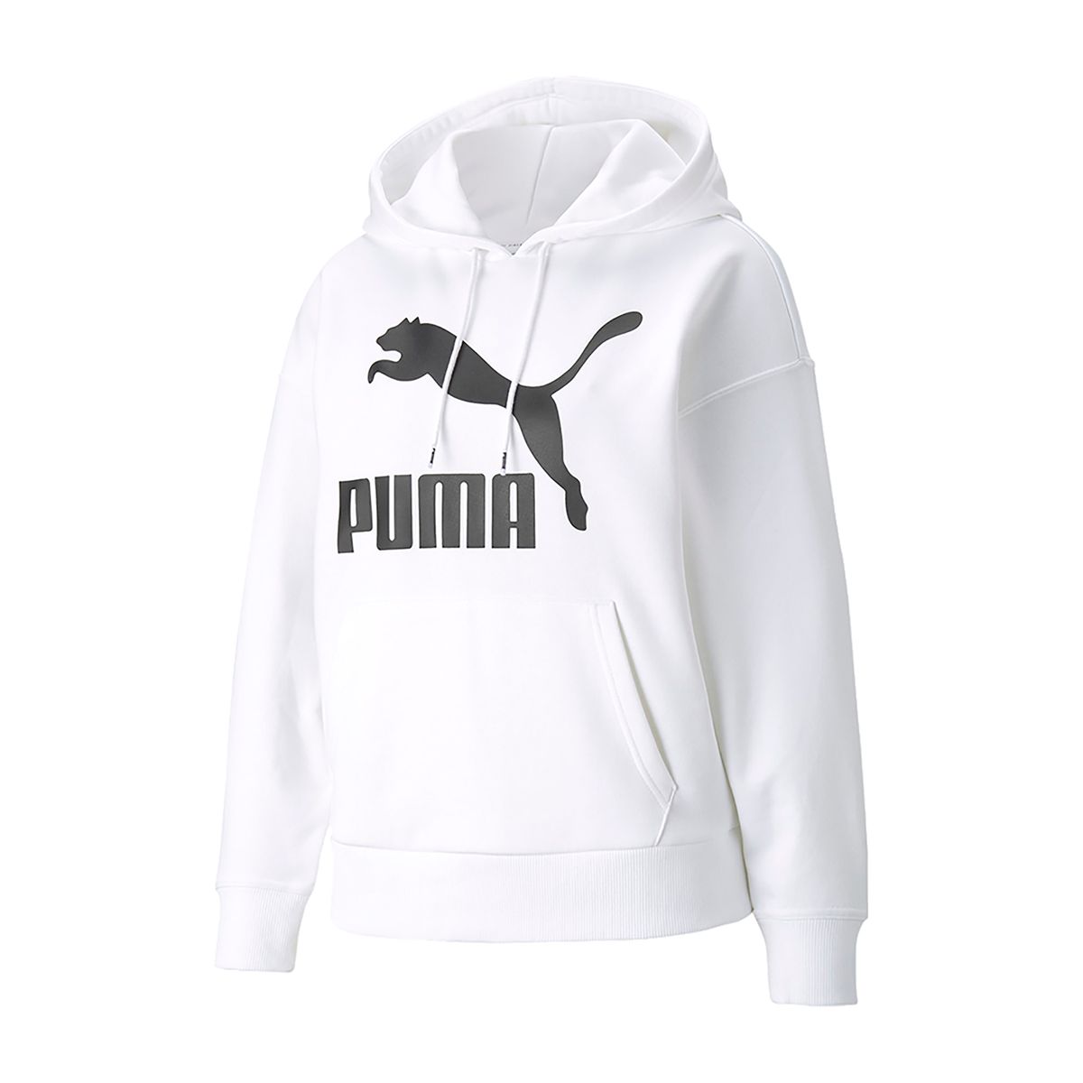 PUMA - Busos Con Capucha Puma Originales Classics Logo Blanco Mujer