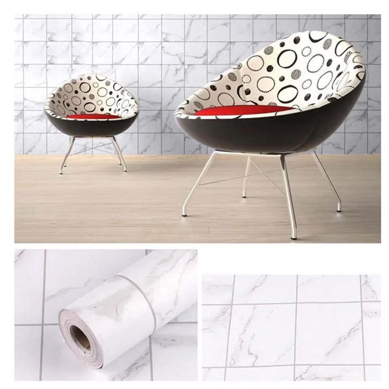 GENERICO - Papel Vinilo Adhesivo De 10 M X 45 Cm Blanco