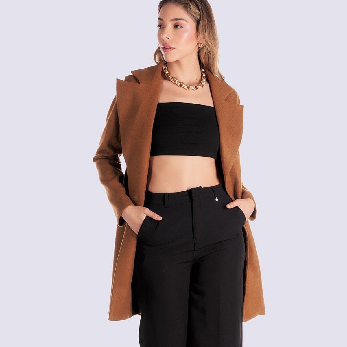 DEREK - Chaqueta Larga Para Mujer  Derek