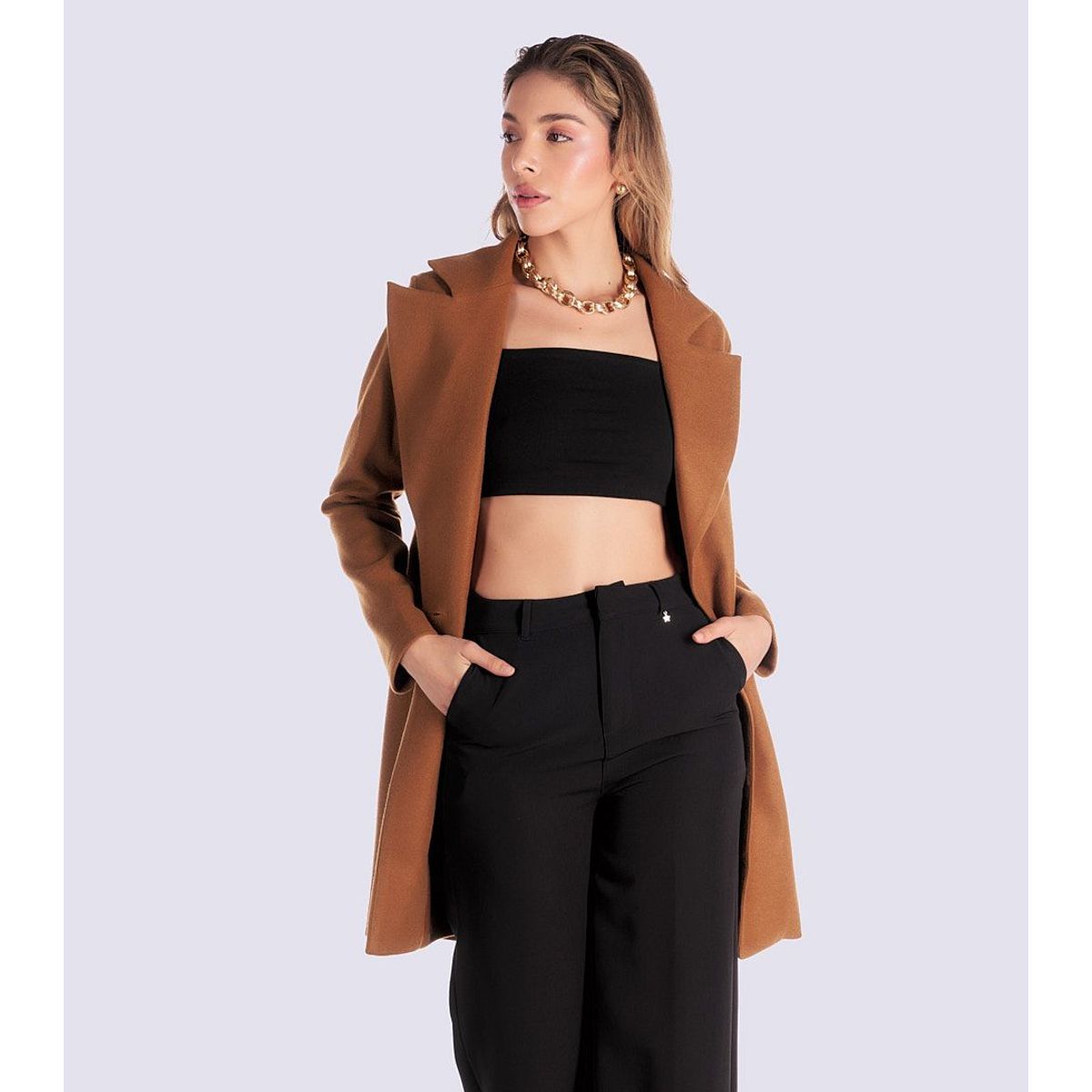 DEREK - Chaqueta Larga Para Mujer  Derek