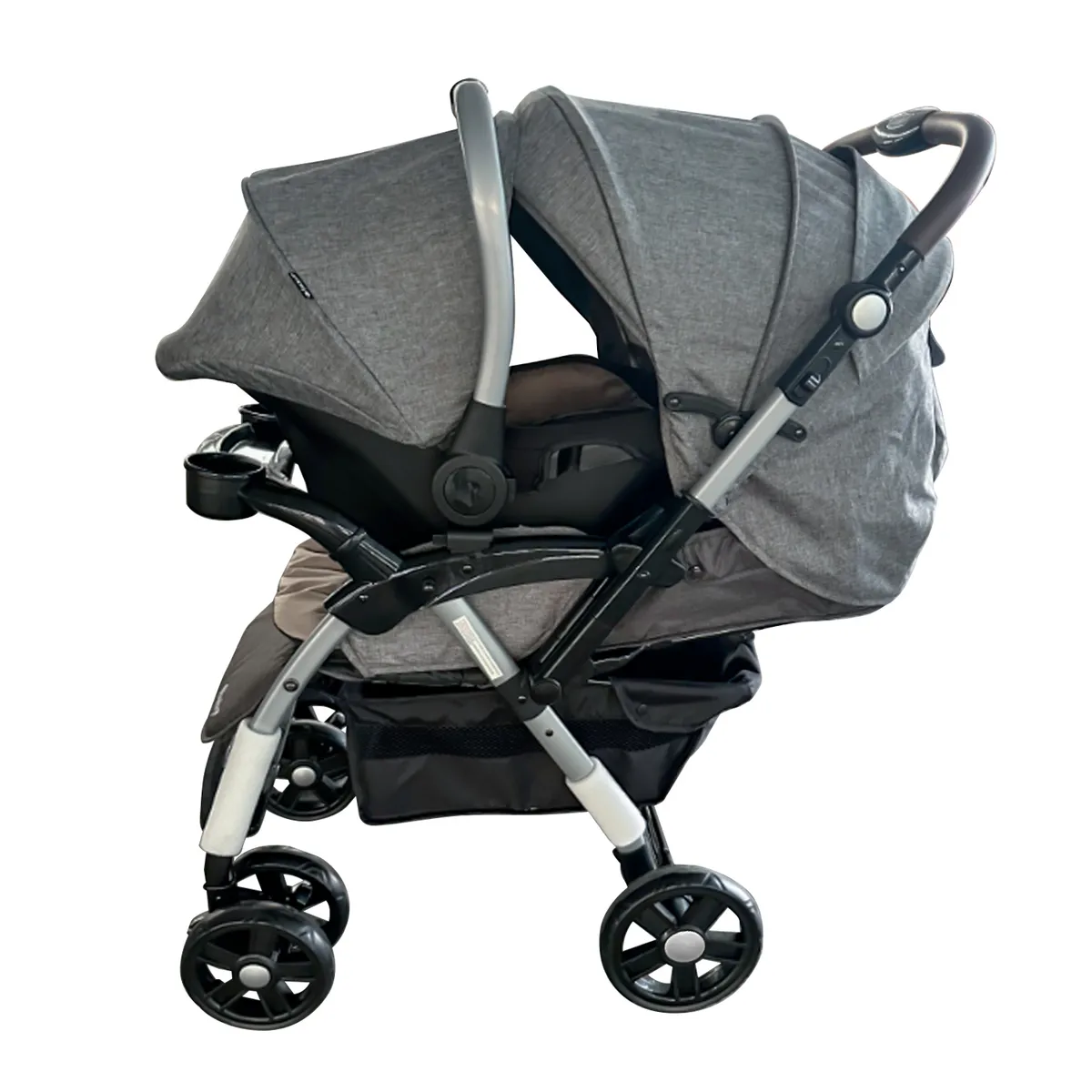 EBABY - Coche TRAVEL SYSTEM BRAVIAR  EB1092-1 Gris