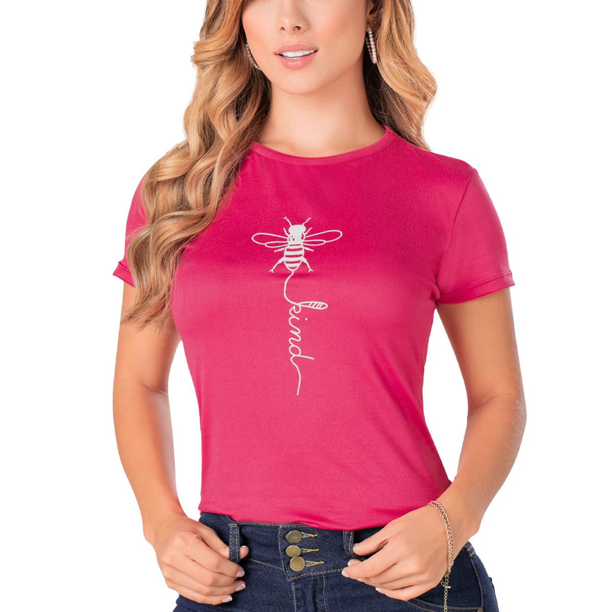 MARKETING PERSONAL - Camiseta Mujer Fucsia Mp 88878