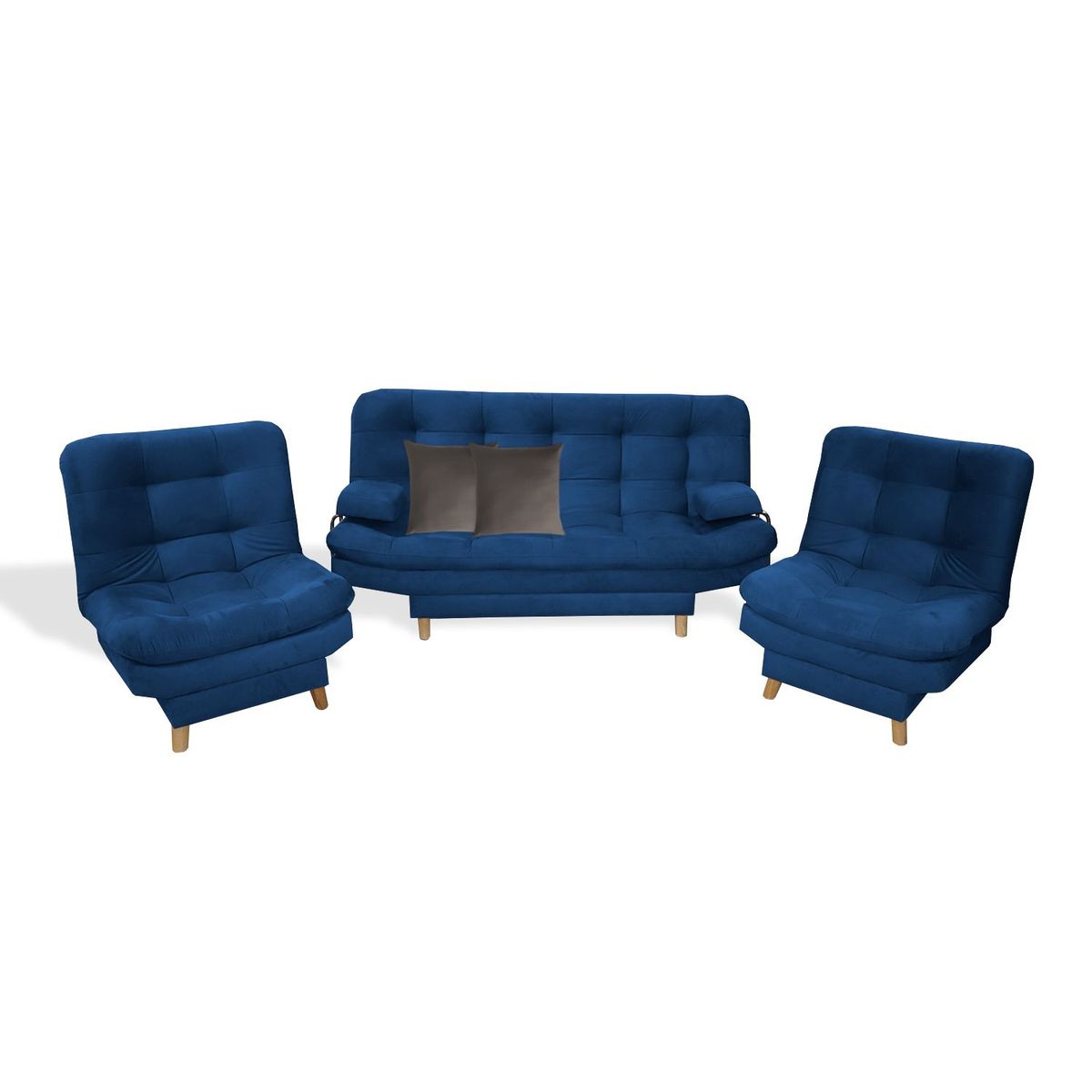 MUEBLES REM - Sala Clic Clac Hauser  Azul Petroleo