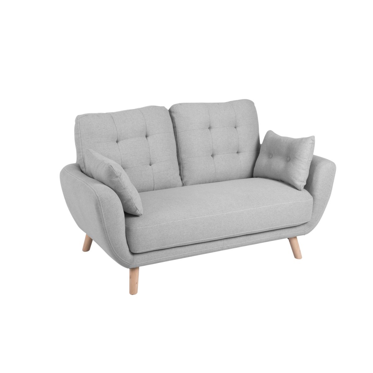 MUEBLES FIOTTI - Sofa 2 Puestos Gris Eberhad