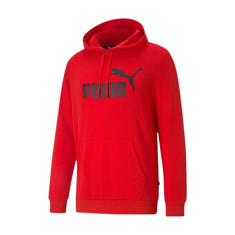 PUMA - Hoodie Marca Puma Ess Big Logo Tr Original Rojo Hombre